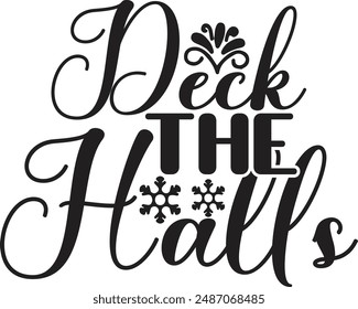 Christmas Typography Vector Art Design