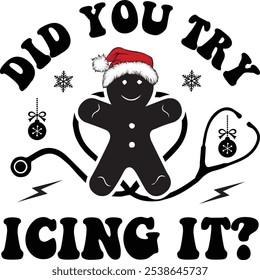 Christmas Typography vector and candy design.