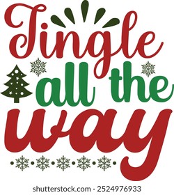 Christmas Typography Vector Design, merry chirstmas, hollly jolly vibes, winter wonderland