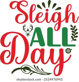 Christmas Typography Vector Design, merry chirstmas, hollly jolly vibes, winter wonderland