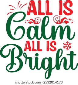 Christmas typography vector illustration design