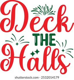 Christmas typography vector illustration design