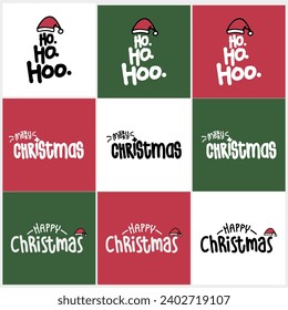 Christmas typography vector. Perfect for cards, banners, and festive projects. Spread the joy with these festive letterings