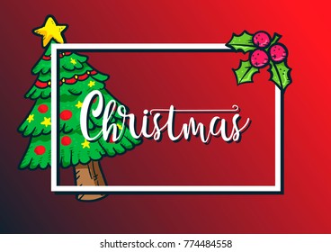 Christmas Typography Vector. text design. You can use for banners, greeting cards, gifts, and invitation card etc.