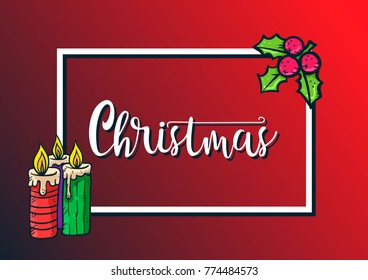 Christmas Typography Vector. text design. You can use for banners, greeting cards, gifts, and invitation card etc.