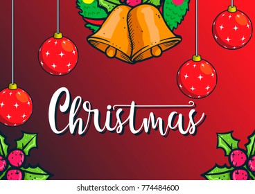 Christmas Typography Vector. text design. You can use for banners, greeting cards, gifts, and invitation card etc.