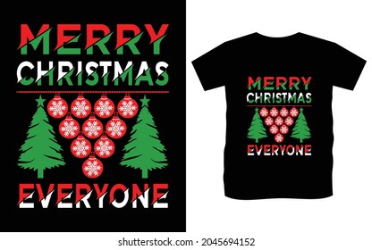 Christmas typography vector t-shirt design