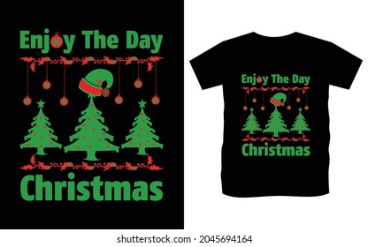 Christmas typography vector t-shirt design