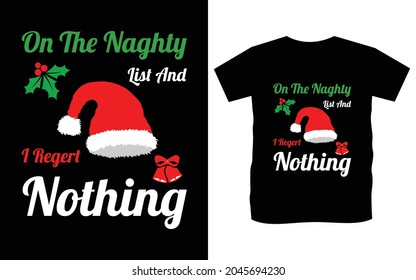 Christmas typography vector t-shirt design