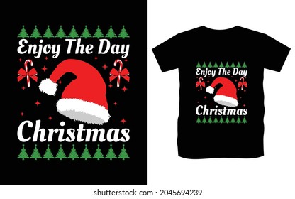 Christmas typography vector t-shirt design