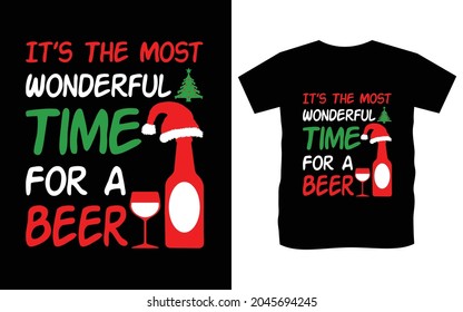 Christmas typography vector t-shirt design
