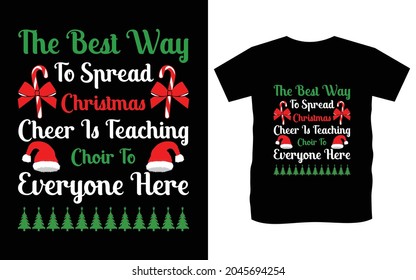 Christmas typography vector t-shirt design