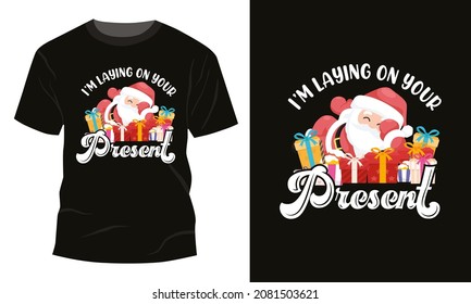 Christmas Typography Vector T-Shirt Design