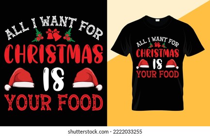 Christmas  typography, vector T-shirt design. motivational and inscription quotes.
perfect for print item and bags, posters, cards. isolated on black background

