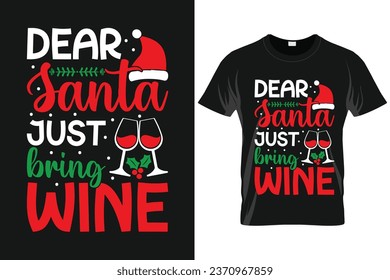 Diseño de camisetas vectoriales de Navidad, elementos de tipografía vectorial de Navidad