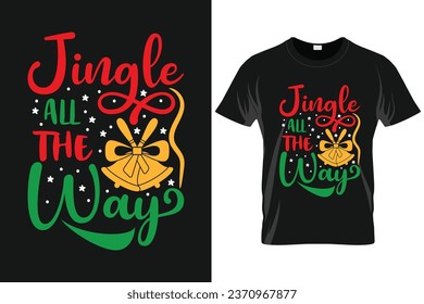 Christmas Typography Vector T-shirt Design, Christmas vector typography elements