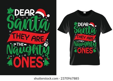 Christmas Typography Vector T-shirt Design, Christmas vector typography elements