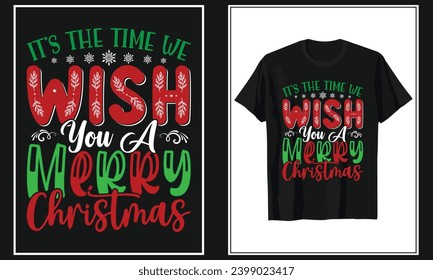 Christmas Typography  Vector 
T-shirt Design