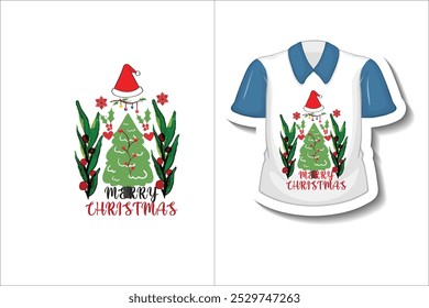 Christmas Typography Vector T-shirt Design