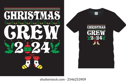 Christmas typography Vintages Christmas T-shirt design
Christmas t-shirt design ready for print fashion Santa Claus cards Christmas Tree Vector Template 
