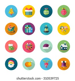 Christmas: Universal Flat Icons for Web and Mobile Applications 
