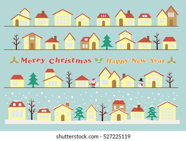 Christmas urban landscape