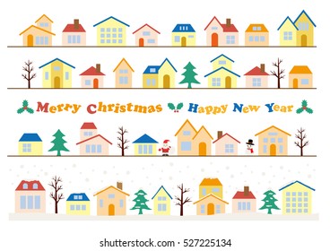 Christmas urban landscape