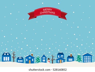 Christmas urban landscape