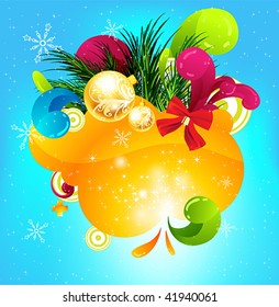 Vector de Navidad para el diseño de Año Nuevo 2010