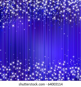 Christmas vector abstract sparkle background wuth stars