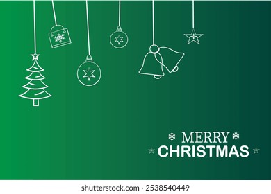 Natal vetor arte fundo verde 