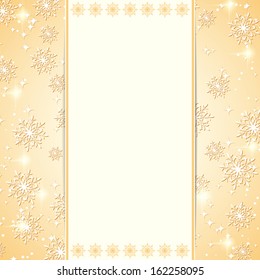 Christmas vector background with blank frame