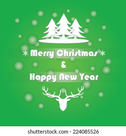 Christmas vector background. Card or invitation