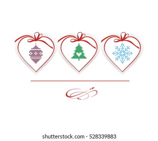 Christmas vector background. Card or invitation.