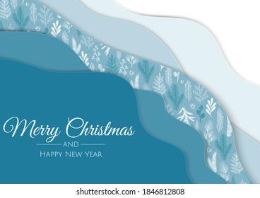 Christmas vector background. Creative design greeting card, banner, poster.