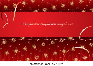 Christmas vector background with decorative snowflakes