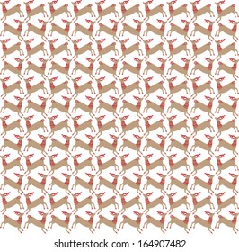Christmas vector background with deers 