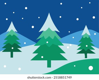 Christmas Vector Background Drawing Style.
