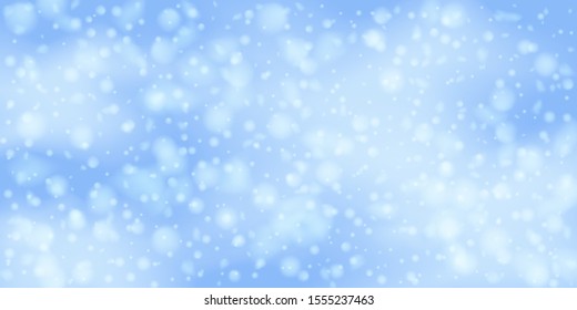 Christmas vector background. Falling Christmas Shining white transparent beautiful snow. Happy new year decoration. Snowflakes, snowfall.