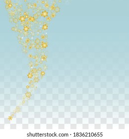 Fondo vectorial de Navidad con copos de nieve en caída aislados en fondo transparente. Patrón de espuma de nieve. Impresión superpuesta de nieve. Cielo invernal. Nieve realista. Feliz Navidad, Año Nuevo