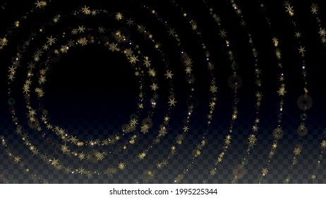 Fondo vectorial de Navidad con copos de nieve en caída aislados en fondo transparente. Patrón de espuma de nieve del Festival. Impresión superpuesta de nieve. Cielo invernal. Nieve realista. Feliz Navidad, Año Nuevo.
