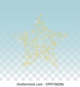 Fondo vectorial de Navidad con copos de nieve en caída aislados en fondo transparente. Patrón de espuma de nieve. Impresión superpuesta de nieve. Cielo invernal. Nieve realista. Feliz Navidad, Año Nuevo.