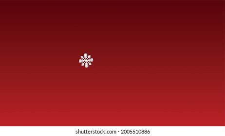 Christmas  Vector Background with Falling Snowflakes. Isolated on Red Background.  Realistic Design for Party Invitation, Banner, Sale, Poster. Papercut Snowflakes.
