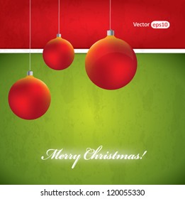 Fondo vectorial de Navidad - verde y rojo