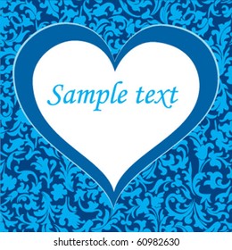 christmas vector background with heart