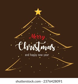 christmas vector background illustration. it is suitable for card, banner, or poster