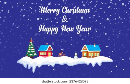 christmas vector background illustration. it is suitable for card, banner, or poster