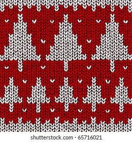 Christmas vector background, jumper with Christmas tree pattern