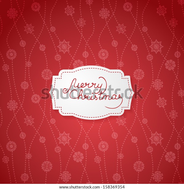 Christmas Vector Background Label Stock Vector (Royalty Free) 158369354