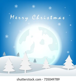 Christmas vector background with realistic colorful decorate ball and snow flake